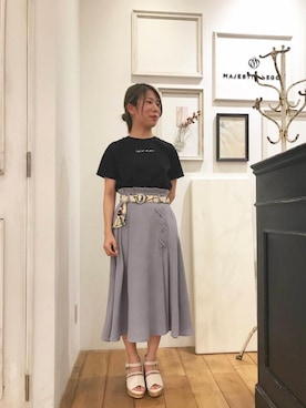 「amelier MAJESTIC LEGON（アメリエルマジェスティックレゴン）のアイテム」を使った、マジェスティックレゴンアミュプラザ小倉店スタッフさん（レディース・153cm）の春コーディネート