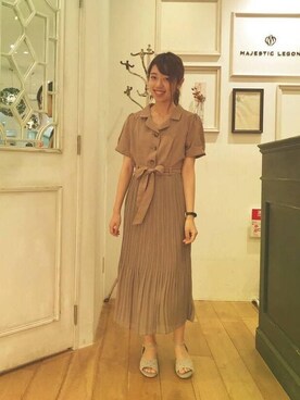 マジェスティックレゴンアミュプラザ小倉店スタッフさん（レディース・153cm）の夏コーディネート
