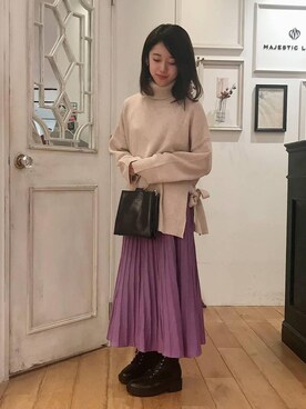 マジェスティックレゴンアミュプラザ小倉店スタッフさん（レディース・153cm）の秋コーディネート