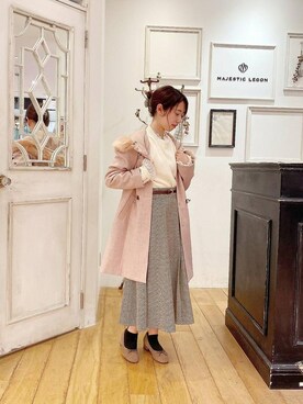 マジェスティックレゴンアミュプラザ小倉店スタッフさん（レディース・154cm）の秋コーディネート