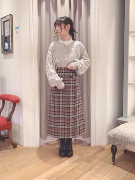 「マシュマロ」｜マジェスティックレゴンアミュプラザ小倉店スタッフさん（レディース・158cm）の秋コーディネート