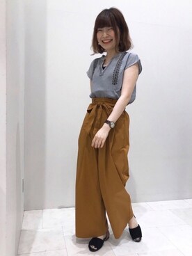Cnpuウエストリボンタックワイドパンツを使ったコーディネート一覧 Wear Cnpuウエストリボンタックワイドパンツを使ったコーディネート一覧 Wear