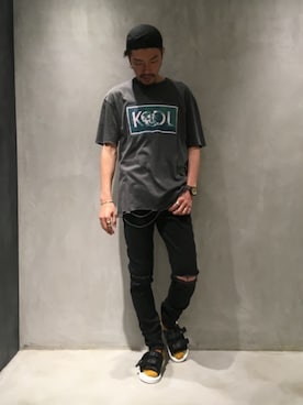 「TATRAS CONCEPT STORE（タトラスコンセプトストア）のアイテム」を使った、TAMさん（メンズ・179cm）の春コーディネート