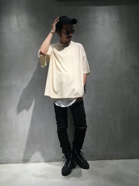 「TATRAS CONCEPT STORE（タトラスコンセプトストア）のアイテム」を使った、TAMさん（メンズ・179cm）の夏コーディネート