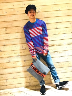 フジケン@DIESELさん（メンズ・175cm）の春コーディネート