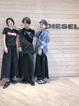 「ドレスシューズ」｜「アイテム（サンダル）」を使った、フジケン@DIESELさん（メンズ・175cm）の夏コーディネート
