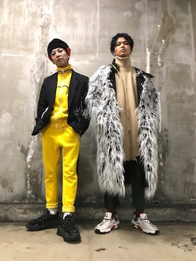 「BALENCIAGA」｜「アイテム（ジャージ）」を使った、フジケン@DIESELさん（メンズ・175cm）の秋コーディネート