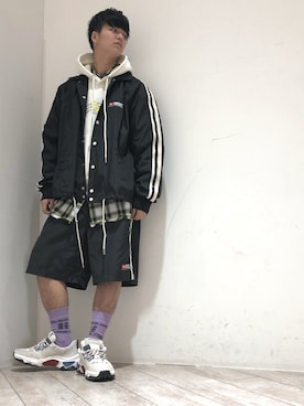 「WEGO（ウィゴー）のアイテム（レッグウェア）」を使った、フジケン@DIESELさん（メンズ・175cm）の春コーディネート