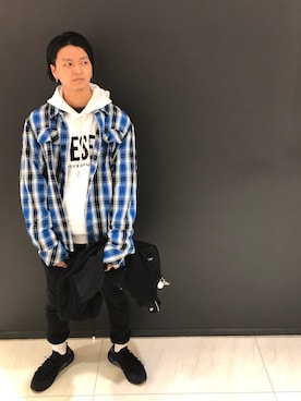 「DIESEL（ディーゼル）のアイテム（ブルゾン）」を使った、フジケン@DIESELさん（メンズ・175cm）の秋コーディネート