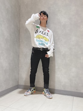 「FR2」｜「アイテム（アクセサリー）」を使った、フジケン@DIESELさん（メンズ・175cm）の秋コーディネート