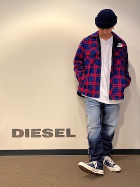 「DIESEL（ディーゼル）のアイテム（その他アウター）」を使った、フジケン@DIESELさん（メンズ・175cm）の秋コーディネート