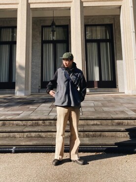「Saturdays NYC（サタデーズ ニューヨークシティ ）のアイテム（キャップ）」を使った、Takumi Sakamotoさん（メンズ・180cm）の春コーディネート