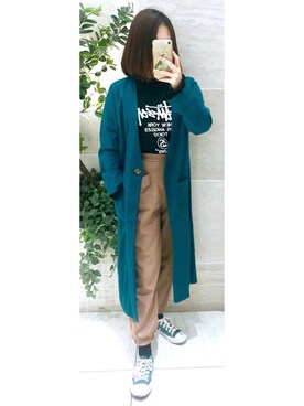 「clear（クリア）のアイテム（その他アウター）」を使った、ふれあさん（レディース・155cm）の秋コーディネート