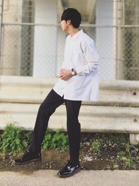 「マーチン」｜「アイテム（アナログ腕時計）」を使った、ソラさん（メンズ・175cm）の春コーディネート