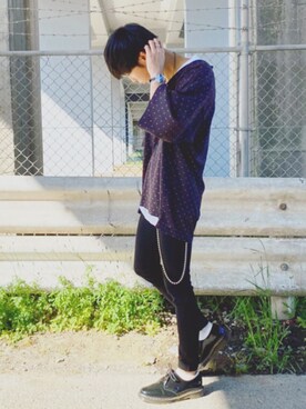 「マーチン」｜「アイテム（アナログ腕時計）」を使った、ソラさん（メンズ・175cm）の春コーディネート