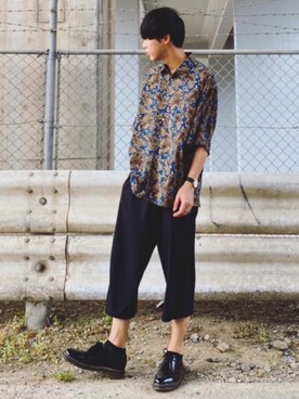 「マーチン」｜「アイテム（アナログ腕時計）」を使った、ソラさん（メンズ・175cm）の夏コーディネート