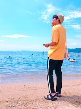 「うみ」｜DaiChiさん（メンズ・175cm）の夏コーディネート