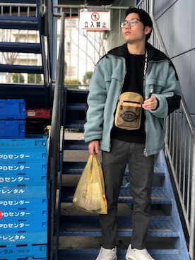 「AIR MAX」｜「アイテム（ダウンジャケット/コート）」を使った、DaiChiさん（メンズ・175cm）の冬コーディネート