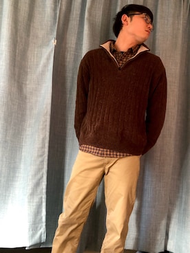 「家」｜DaiChiさん（メンズ・175cm）の冬コーディネート