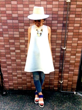 「COS（コス）のアイテム（アクセサリー）」を使った、nonkooさん（レディース・163cm）の夏コーディネート