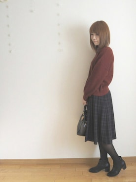 「Te chichi（テチチ）のアイテム（その他）」を使った、miikoさん（レディース・162cm）の冬コーディネート