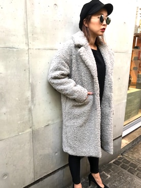 「アパレルスタッフ」｜「アイテム（その他アウター）」を使った、mita_lowさん（レディース・162cm）の秋コーディネート
