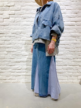 「BITTOKO（ビットコ）のアイテム」を使った、ヨッシーさん（レディース・160cm）の春コーディネート