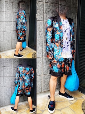 「Ann DEMEULEMEESTER（アンドゥムルメステール）のアイテム（アクセサリー）」を使った、孤高のファッションコレクターさん（メンズ・170cm）の春コーディネート