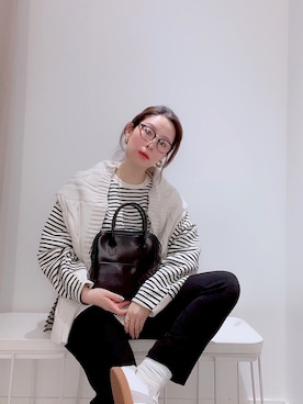 「ibeul_のアイテム（バッグ、ブラック系）」を使った、haru___ibe様さん（レディース・158cm）の冬コーディネート