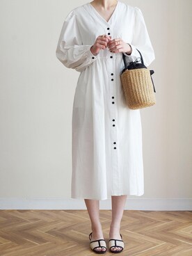「ibeul_（イベール）のアイテム」を使った、haru___ibe様さん（レディース・158cm）の春コーディネート
