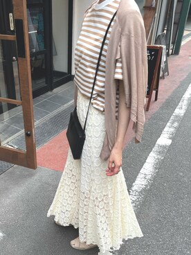 「ibeul_（イベール）のアイテム」を使った、haru___ibe様さん（レディース・158cm）の春コーディネート