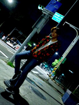 「H&M（エイチ・アンド・エム）のアイテム（ジャケット/アウター、その他）」を使った、Hiro さん（メンズ・183cm）の秋コーディネート