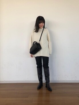 的場まみさん（レディース・160cm）の秋コーディネート