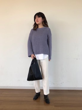 的場まみさん(レディース・160cm)の冬コーディネート