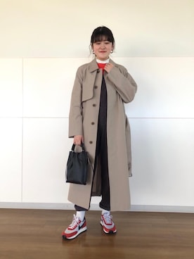 的場まみさん（レディース・160cm）の冬コーディネート