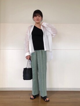 的場まみさんのコーディネート