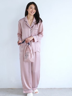 「アイテム（ルームウェア）」を使った、blooming FLORA　STAFFさん（レディース・168cm）の夏コーディネート