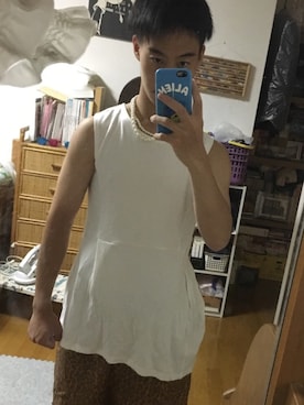 「しまむら（シマムラ）のアイテム（ワンピース/ドレス）」を使った、荻沢KOUHEIさん（メンズ・170cm）の秋コーディネート