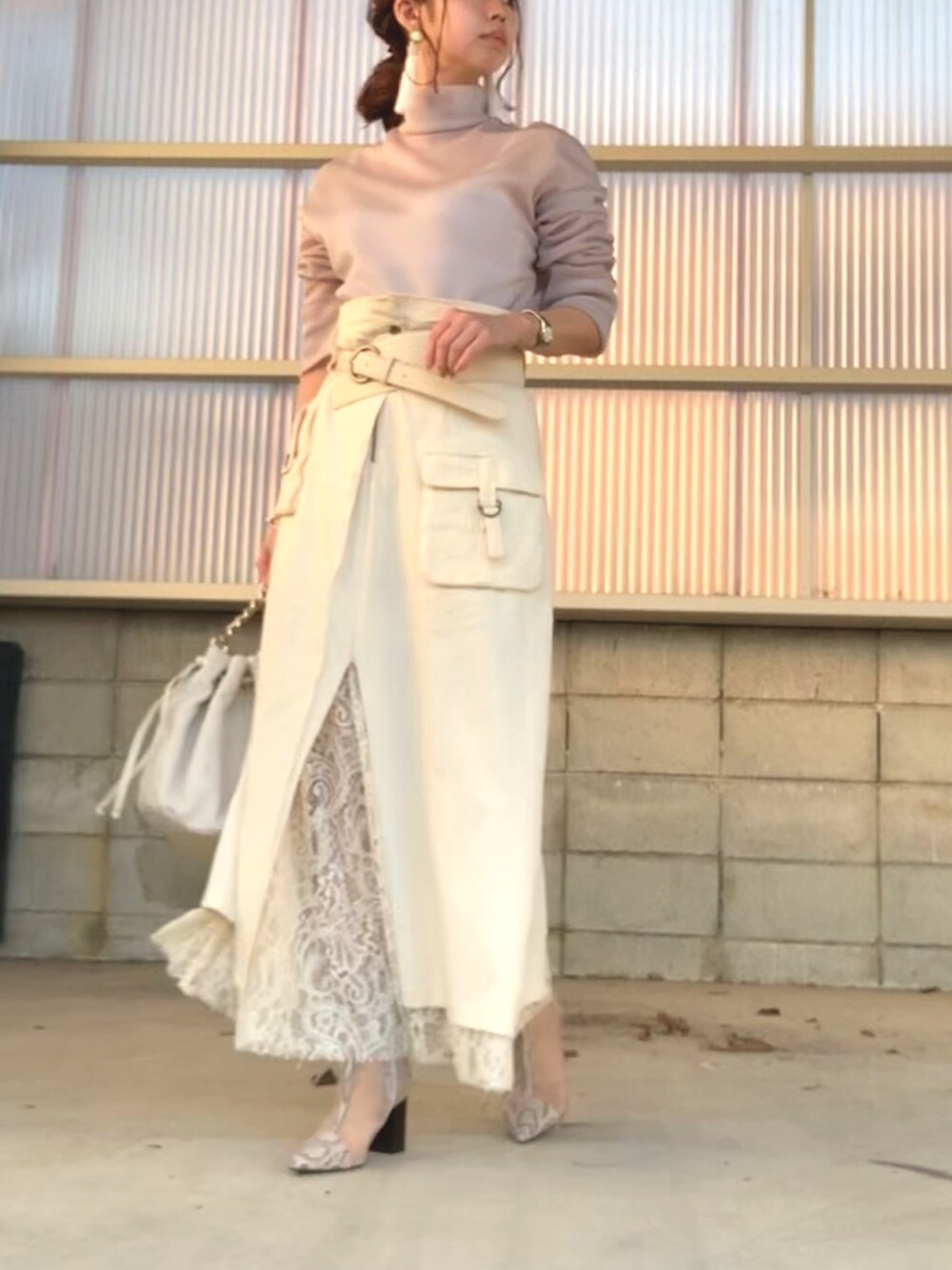 Ameri（アメリ）の「WORK LAYERED SKIRT（スカート）」 - WEAR 