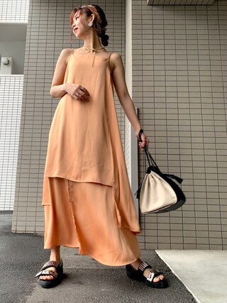 Ameri（アメリ）の「MEDI LADY LAYERED DRESS（ワンピース）」 - WEAR