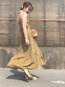 新品タグ付き★Ameri★MEDI BACK CROSS LACE ★セット★ Ameri（アメリ）の「MEDI BACK CROSS DRESS（ワンピース）」 - WEAR