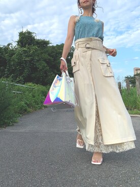 スカートameri  work layered skirt