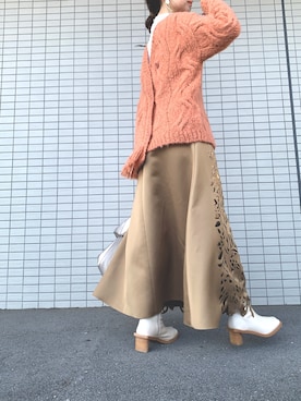 「Ameri（アメリ）のアイテム」を使った、amiさん（レディース・160cm）の秋コーディネート