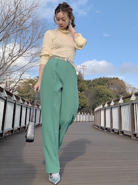 「アイテム（ブーティ、シルバー系）」を使った、amiさん（レディース・160cm）の冬コーディネート