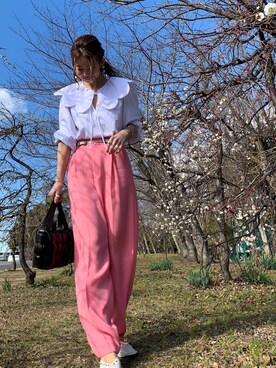 「Ameri（アメリ）のアイテム」を使った、amiさん（レディース・160cm）の冬コーディネート