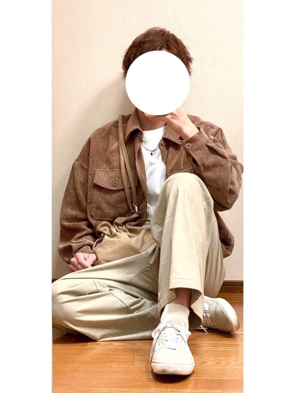 「大人カジュアル、休日コーデ、シンプル、夏、プチプラ」｜「WEGOのアイテム（その他アウター、ブラウン系）」を使った、〝OHAYOU☀️〟さん（メンズ・174cm）の春コーディネートの1枚目の写真