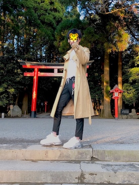 「トリプルS」｜「アイテム（ジャケット/アウター）」を使った、tomeさん（メンズ・171cm）の春コーディネート