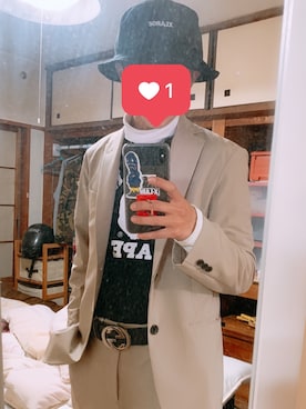 あっけーさん（メンズ・170cm）の春コーディネート