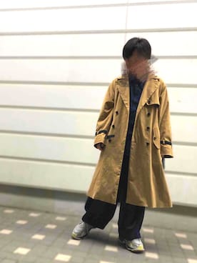「RYO TAKASHIMA（リョウタカシマ）のアイテム（トレンチコート）」を使った、章成/akinariさん（メンズ・166cm）の春コーディネート