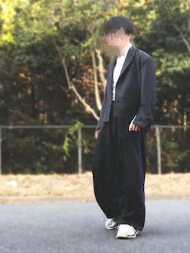 「RYO TAKASHIMA（リョウタカシマ）のアイテム（テーラードジャケット）」を使った、章成/akinariさん（メンズ・166cm）の冬コーディネート